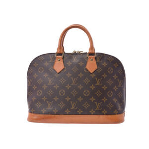 Louis Vuitton Monogram Alma Brown Leather Handbag